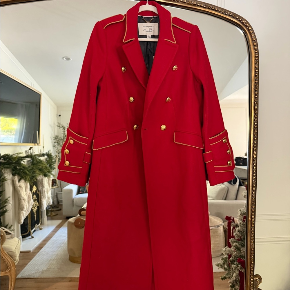Banana Republic Olivia Palermo Red Trench Coat